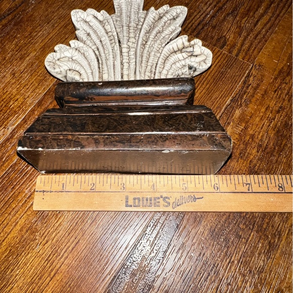 Vintage Acanthus Leaf Motif Marbled Solid Stone Bookends/ Sculpture Decor - Picture 16 of 16